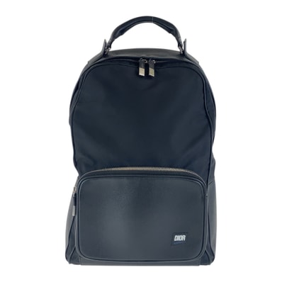 Dior ディオール ブラック 黒 シルバー金具 ナイロン レザー/ リュック バックパック 501884 【中古】