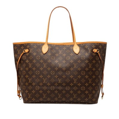 ルイ ヴィトン モノグラム ネヴァーフルGM トートバッグ ショルダーバッグ M41180 ブラウン ルージュピヴォワンヌ PVC レザー レディース LOUIS VUITTON 【中古】