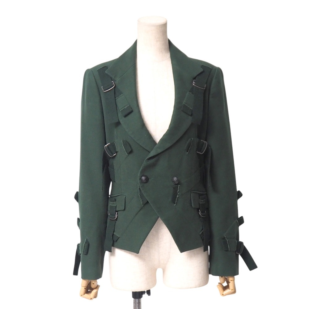 ISSEY MIYAKE イッセイミヤケ ジャケット サイズ2 ベルテッド ボンテージ パラシュートジャケット ダブル ブランド古着【中古】20250826/RA5927