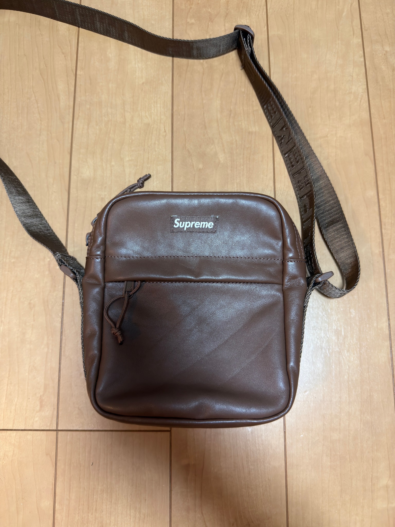 Supreme Leather Shoulder Bag "Brown" (24FW)