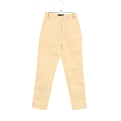 フェンディ FENDI FF柄 パンツ 衣料品 ボトムス コットン レディース ベージュ系 【中古】