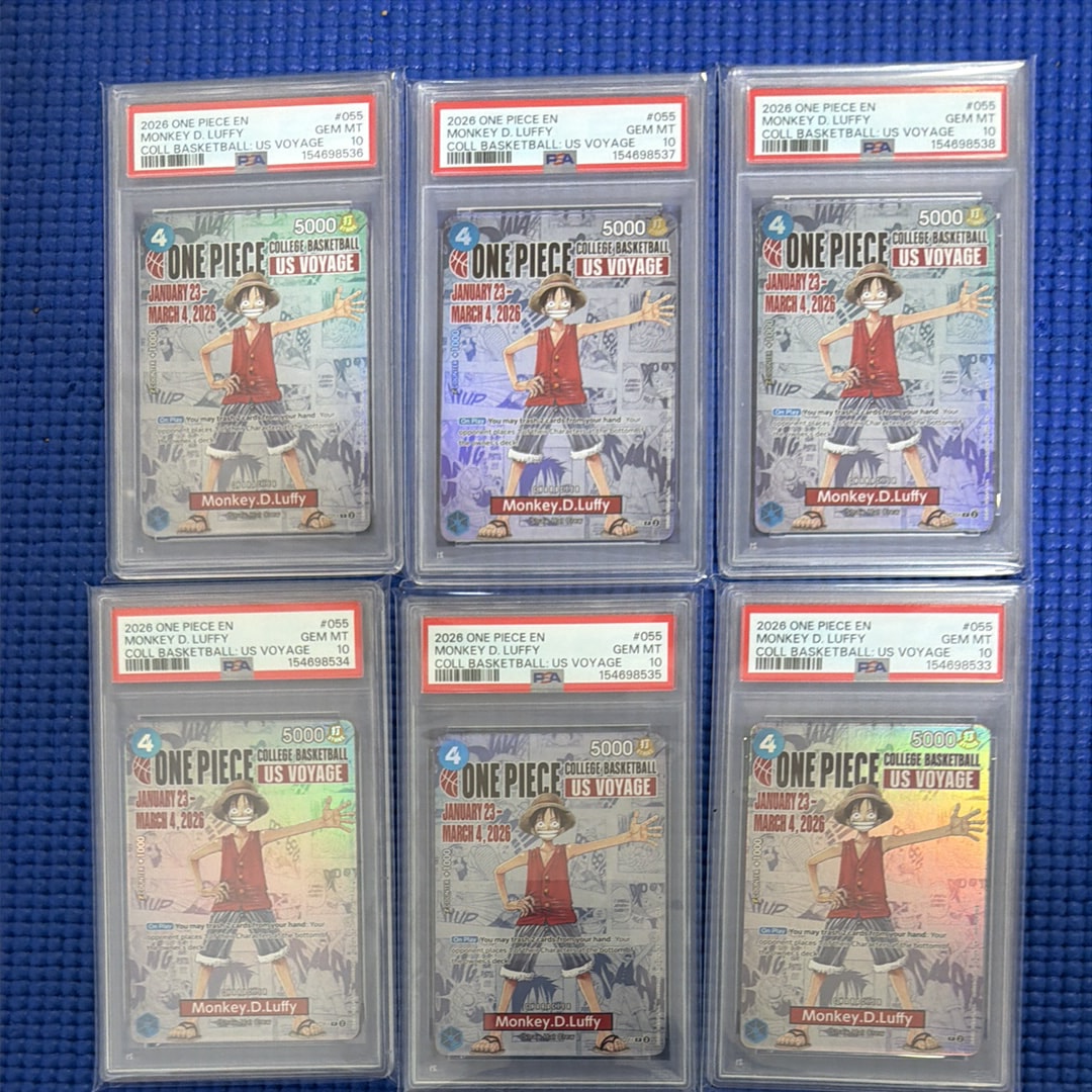 モンキー・D・ルフィ:P (開封済) [P-055]【英語版】(プロモーションカード「ワンピース カレッジ バスケットボール:USボヤージュ」)