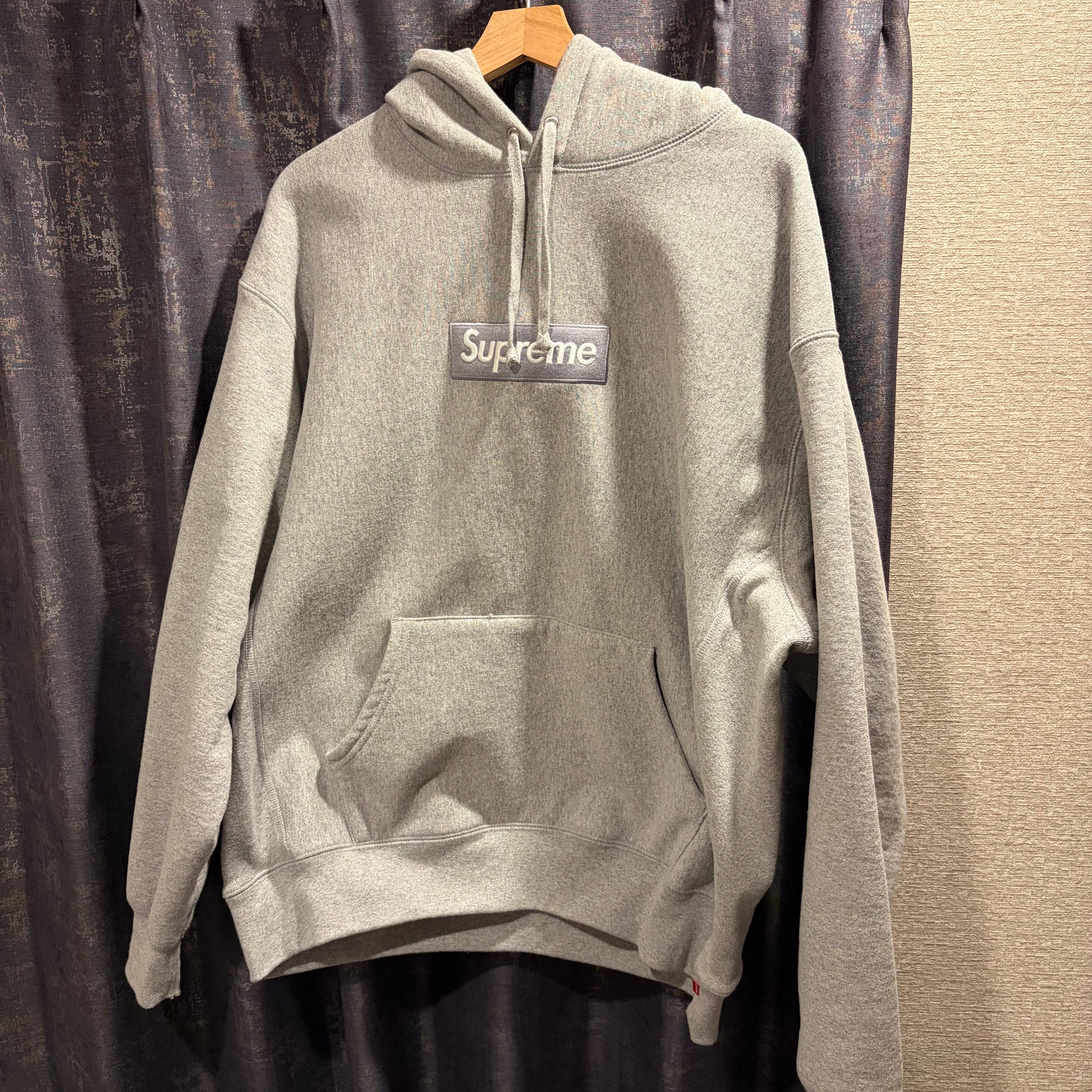 Supreme Box Logo Hooded Sweatshirt "Heather Grey" (24FW)