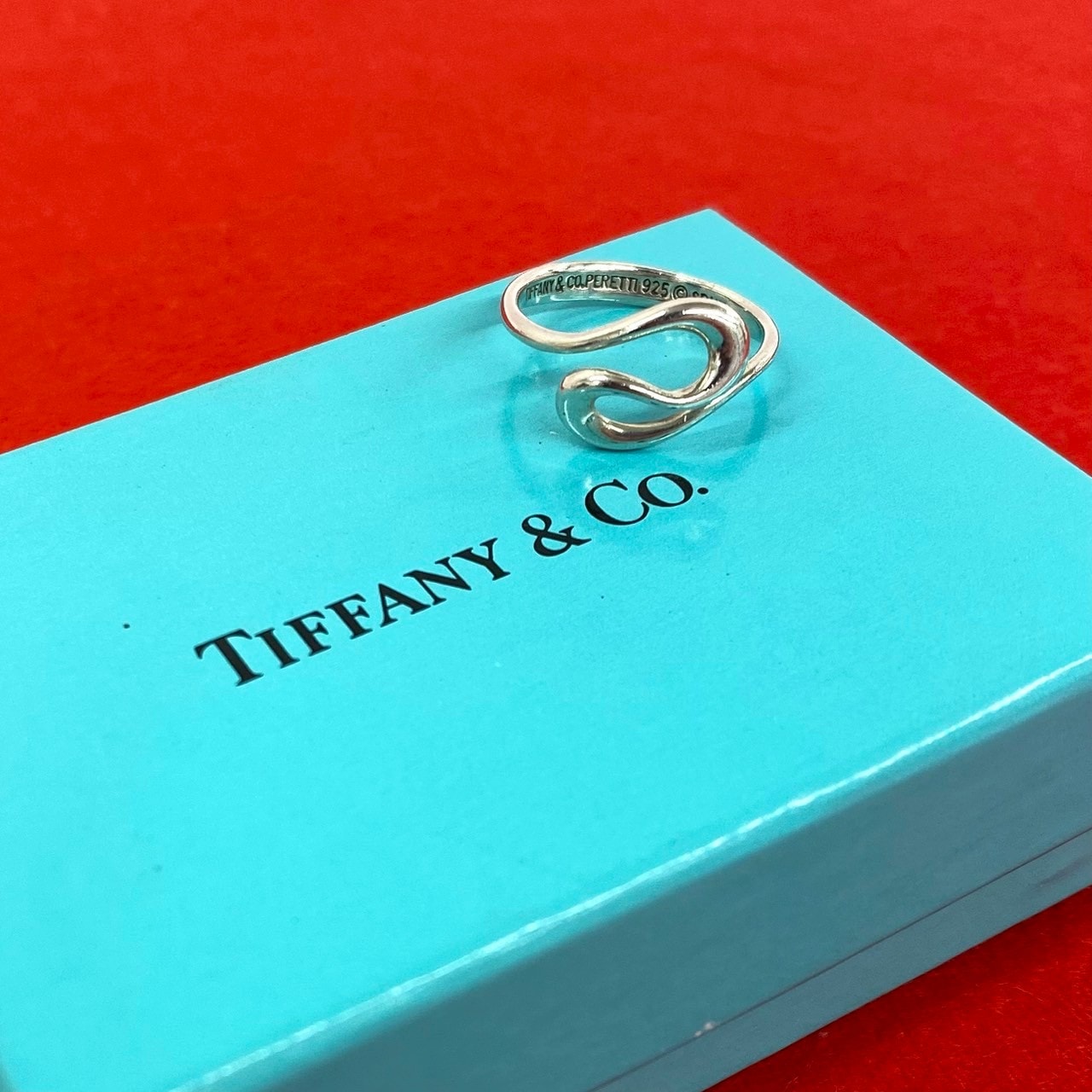 TIFFANY&Co. ティファニー オープン ウェーブ リング シルバー925 リング・指輪 12号 シルバー
 b0150