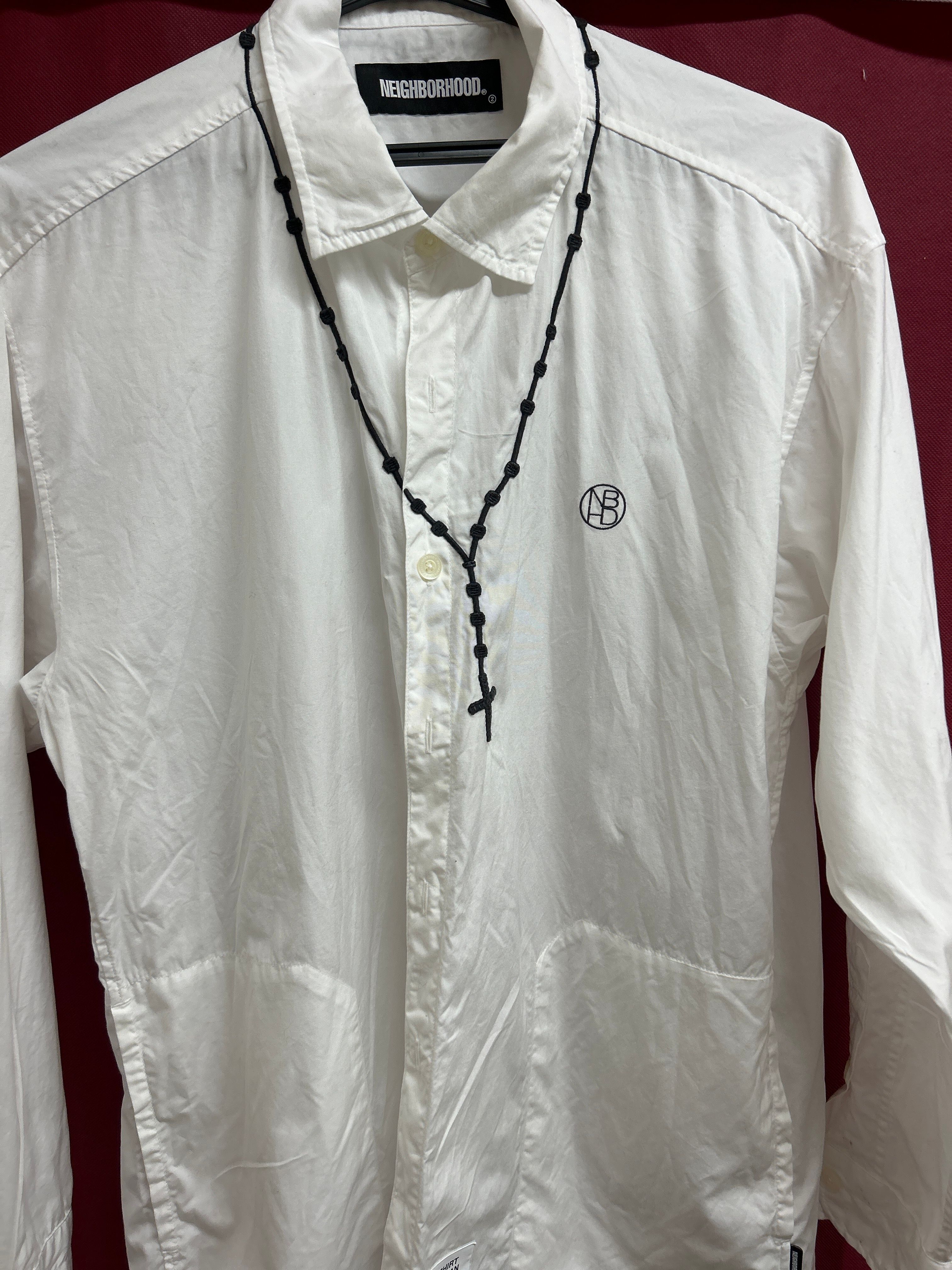 NEIGHBORHOOD EMB CROSS / C-SHIRT . LS "White"