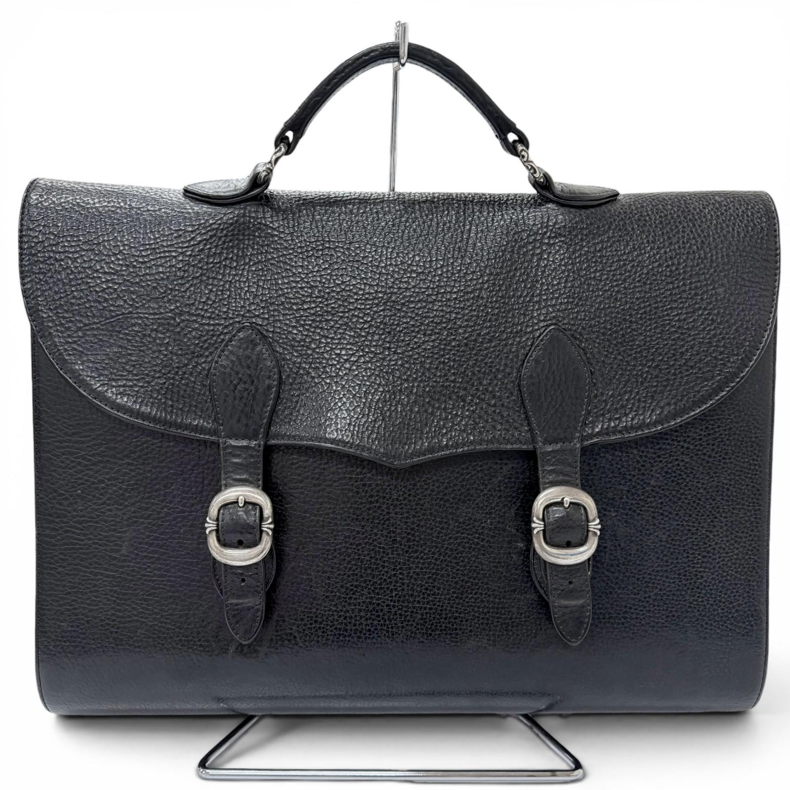 Chrome Hearts Gunslinger Crossball Leather Bag "Black"