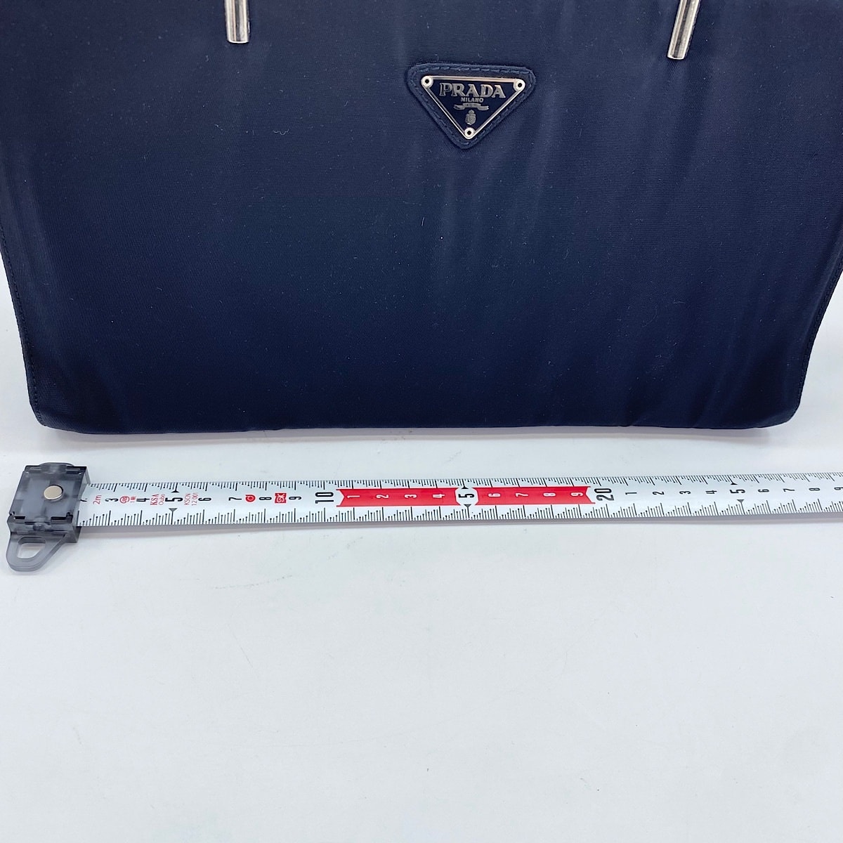 プラダメタルハンドル D (傷や汚れあり)】プラダ PRADA メタルハンドル 三角プレート