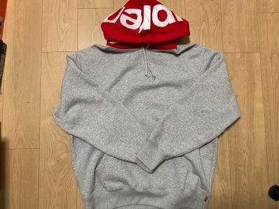 Supreme Contrast Hooded Sweatshirt "Grey"