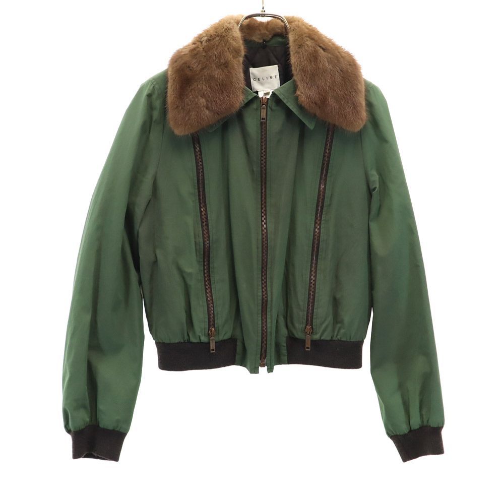 CELINE ミンク ファー襟付き 中綿ジャケット