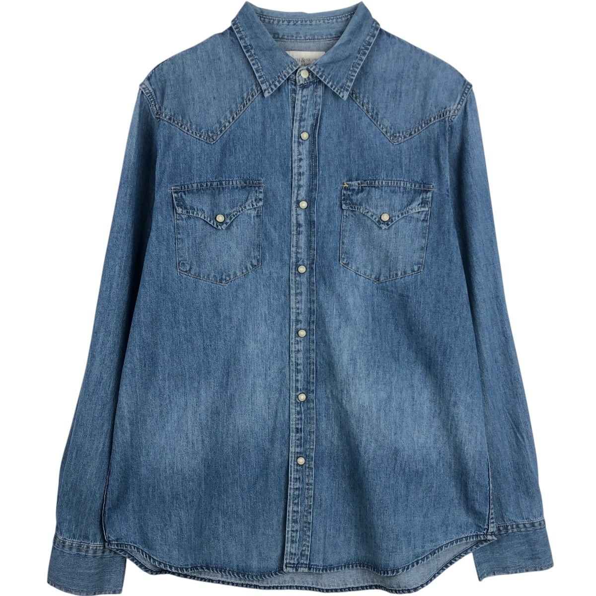 古着 ラルフローレン Ralph Lauren DENIM&SUPPLY デニム&サプライ 長袖 デニムウエスタンシャツ メンズXL相当/eaa676831