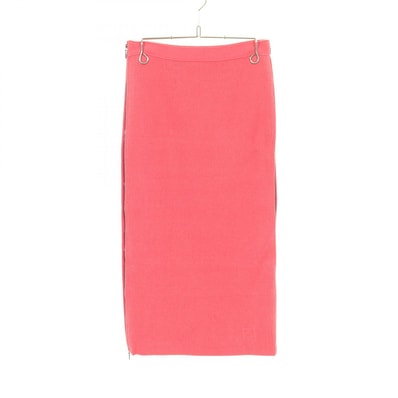 フェンディ FENDI FFロゴ スカート 衣料品 ボトムス コットン レディース ピンク系 【中古】