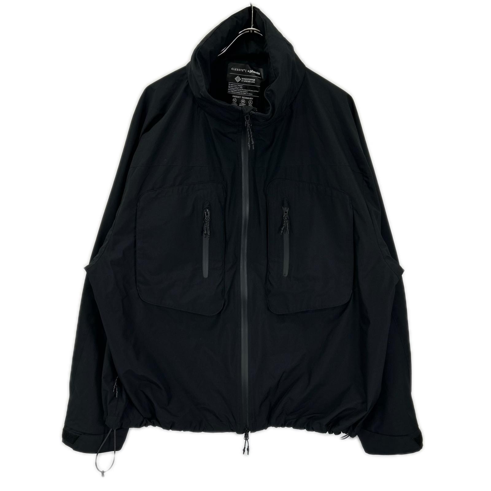 クレスト × Plus Phenix 26SS ブラック WINDSTOPPER by GORE-TEX LABS CITY HYDRO SHED JACKET 2