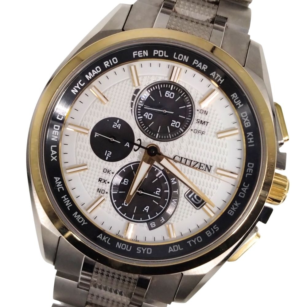 CITIZEN シチズン H804-T026974 アテッサ エコドライブ ソーラー電波 チタン メンズ 腕時計 C927