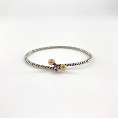 TIFFANY&Co.(ティファニー) ダブルアイ ツイスト Ag925 ブレスレット 6.6g シルバー