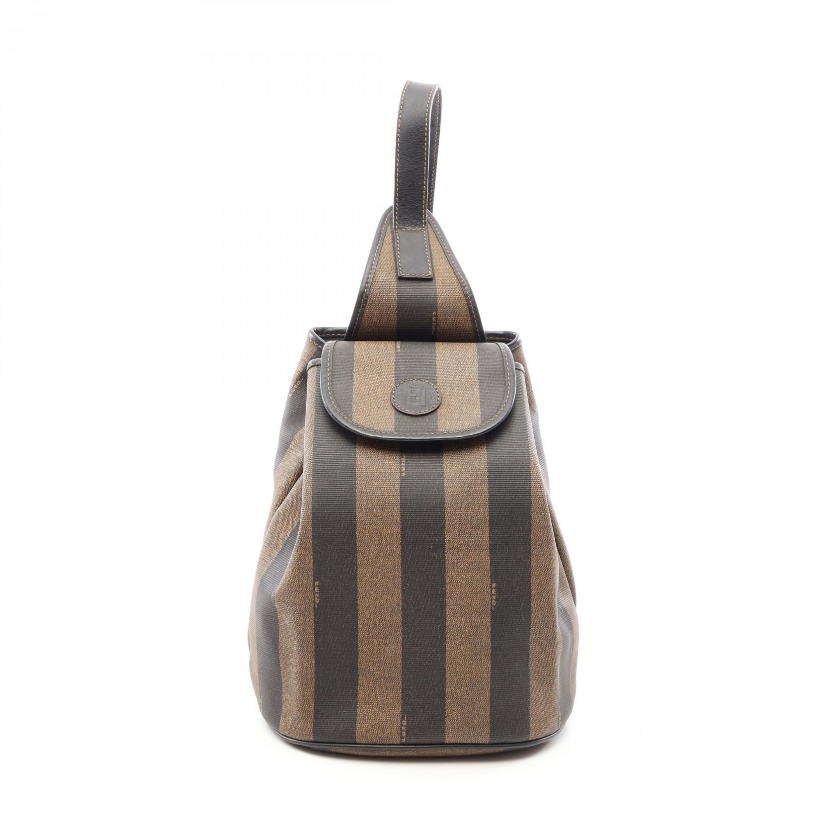 フェンディ FENDI ペカン ウエストバッグ ボディバッグ バッグ PVCコーティングキャンバス レザー レディース グレー系 / ブラック系 【中古】