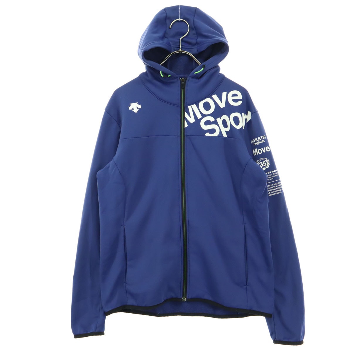 DESCENTE デサント 長袖 ジップジャケット M ネイビー フーディー