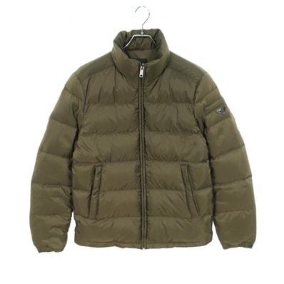 プラダ PRADA ダウンジャケット 衣料品 アウター ポリエステル メンズ カーキ系 SGY091 【中古】