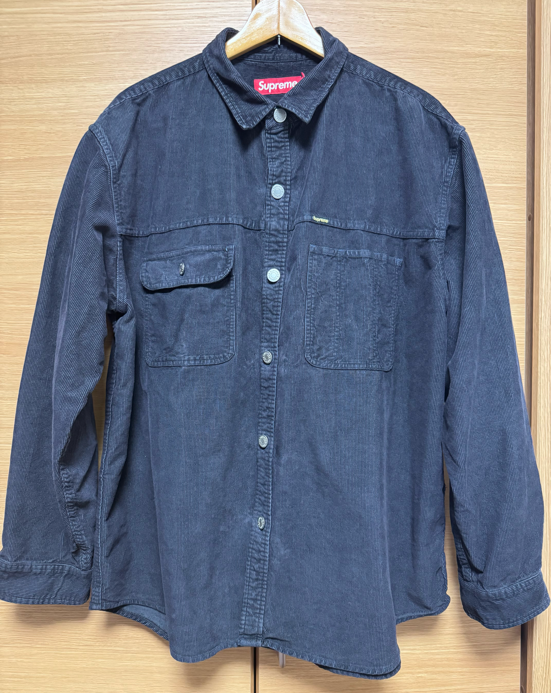 Supreme Washed Corduroy Shirt "Black"