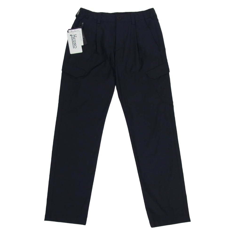 Herno ヘルノ パンツ PT000076U ストレッチポリ イージー カーゴ パンツ ダークネイビー系 XS【中古】