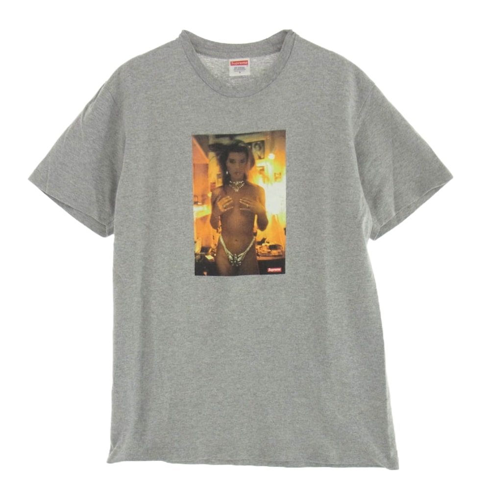 Supreme シュプリーム Tシャツ 18SS Nan Goldin Kim in Rhinestone Tee グレー系【中古】