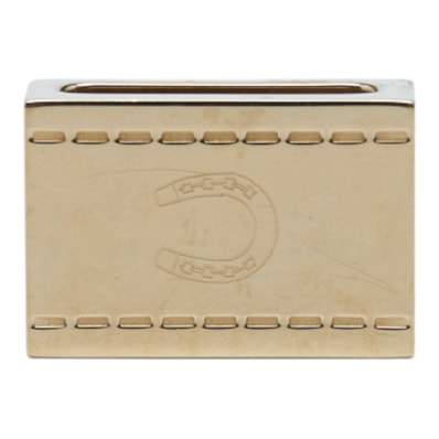 エルメス ツイリービジューホースシュー 馬蹄 スカーフリング ツイリーリング ゴールド メッキ レディース HERMES 【中古】