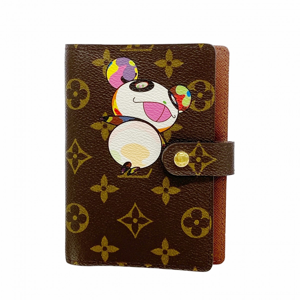 ★最終価格【6fa1421-k】ルイヴィトン 手帳カバー モノグラムパンダ アジェンダPM R20011 ブラウン【中古】レディース