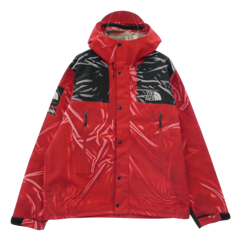 Supreme x The North Face Trompe Loeil Printed Taped Seam Shell Jacket "Red"