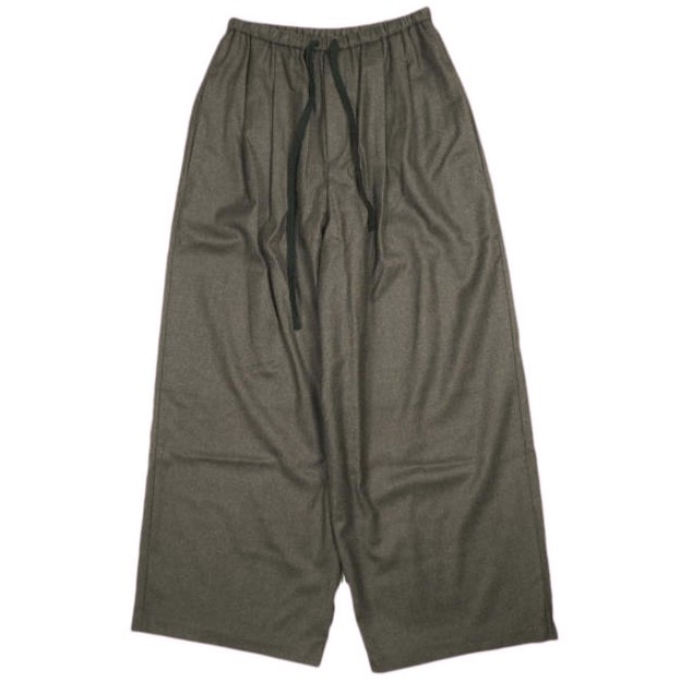 ADAM ET ROPE アダムエロペ 25AW ウールフラノ イージースラックス GAS25140 36 ダークブラウン 2タック パンツ ボトムス g26237