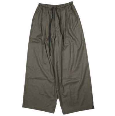 ADAM ET ROPE アダムエロペ 25AW ウールフラノ イージースラックス GAS25140 36 ダークブラウン 2タック パンツ ボトムス g26237