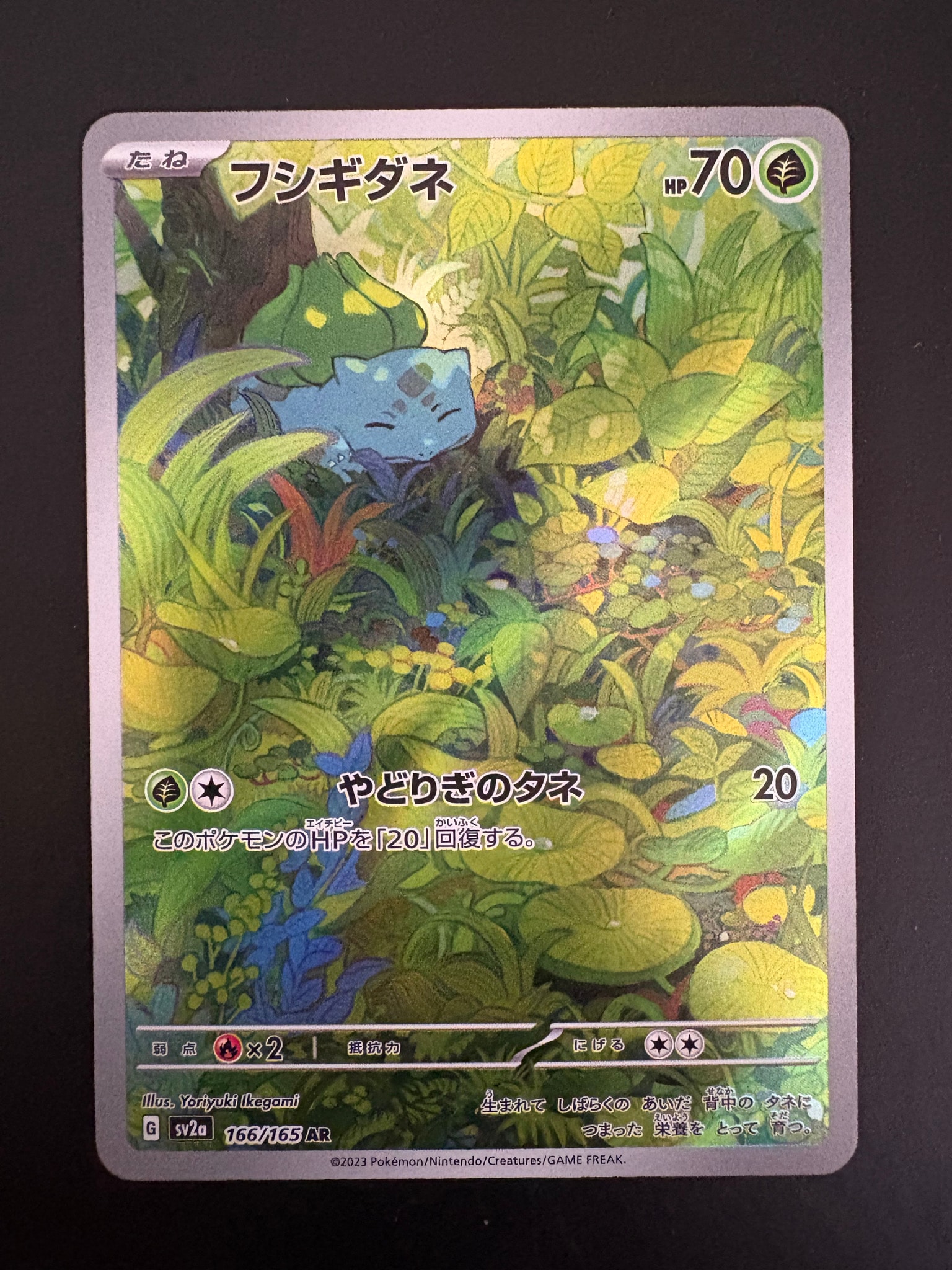 フシギダネ AR[SV2a 166/165](強化拡張パック「ポケモンカード151