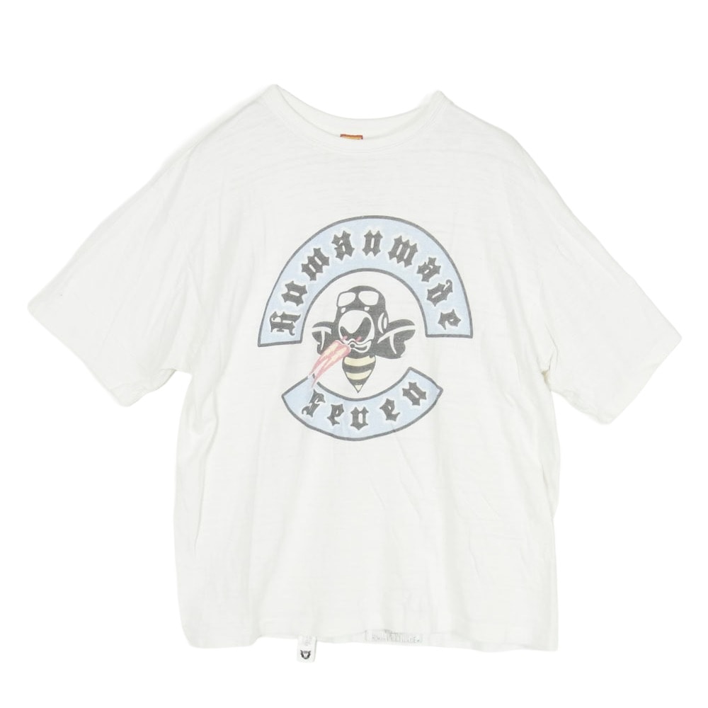 HUMAN MADE ヒューマンメイド × STUDIO SEVEN スタジオセブン Bee Logo T-Shirt ビー 蜂 ロゴ Tシャツ 半袖 カットソー ホワイト系 XL【中古】