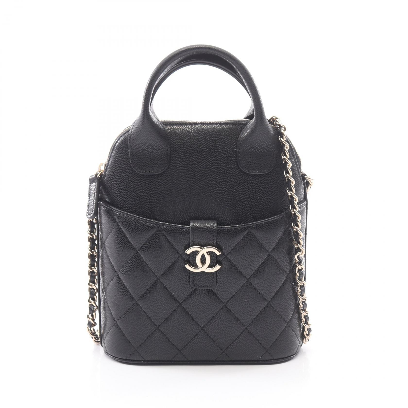 シャネル CHANEL マトラッセ 2WAY ショルダーバッグ バッグ キャビアスキン(グレインドカーフ) レディース ブラック系 【中古】