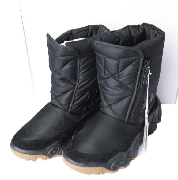 新品 tao COMME des GARCONS x PATRICK タオ コムデギャルソン パトリック 25AW 別注 日本製 撥水ナイロンタフタ キルティングブーツ TP-K101-051 37(23.5cm) BLACK Tricot 定価63,800円