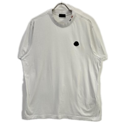 モンクレール 22年製 ホワイト MAGLIA T-SHIRT ラバーワッペンTシャツ XL