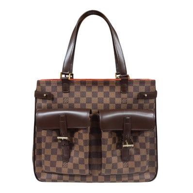 ルイヴィトン ユゼス ダミエ ハンドバッグ ダミエキャンバス N51128 ブラウン レディース LOUIS VUITTON 中古