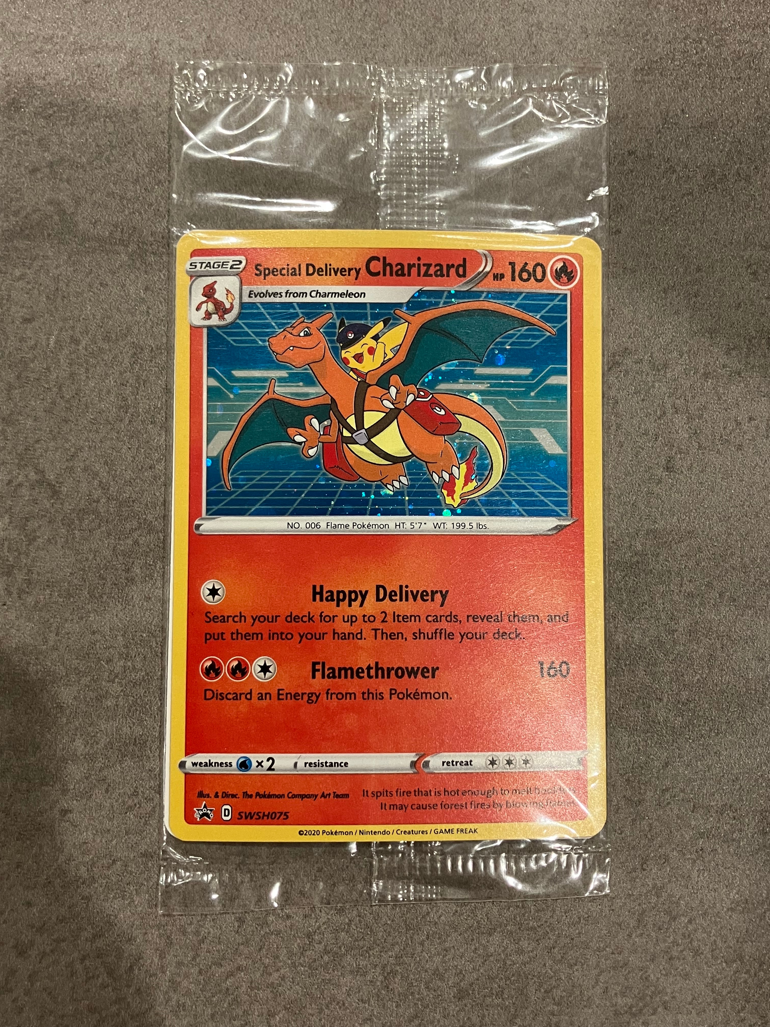 PSA10】スペシャルデリバリーリザードン P [SWSH075]【英語版】(ソード