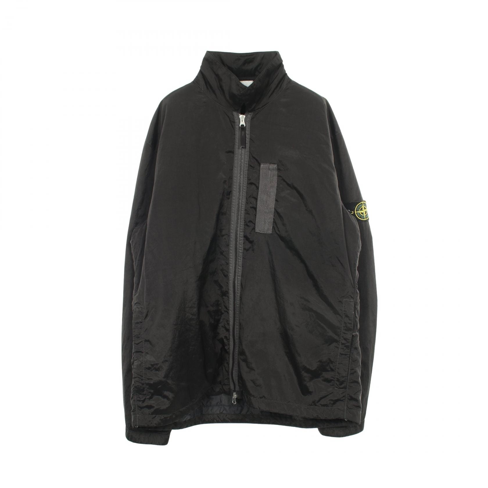 ストーンアイランド STONE ISLAND 中綿 ジップアップ ブルゾン 衣料品 アウター ナイロン メンズ ブラック系 【中古】