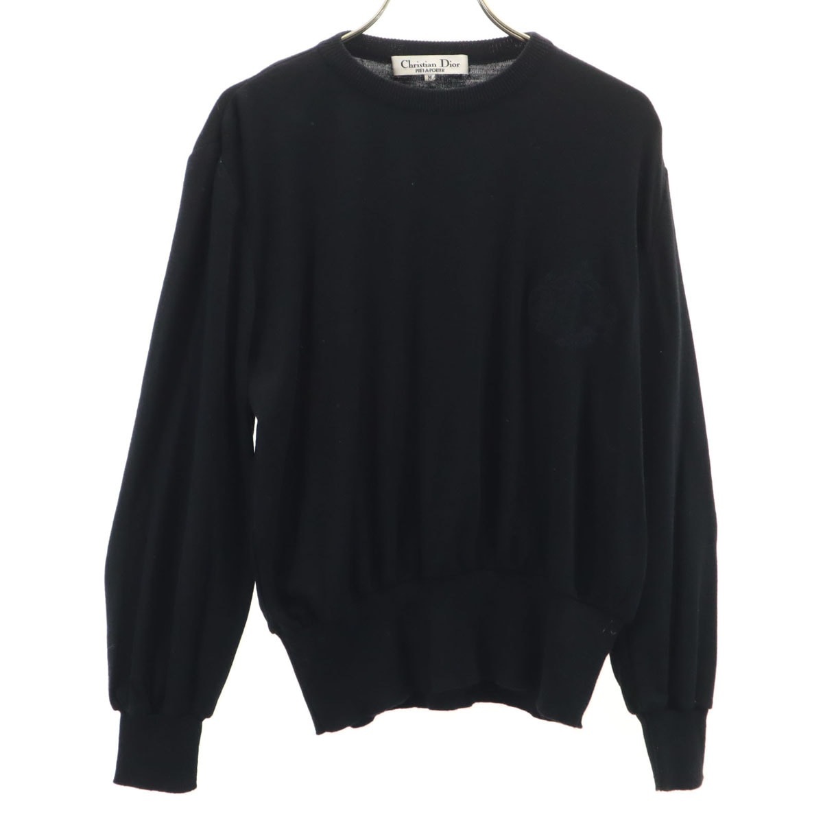 Christian Dior PRET-A-PORTER クリスチャンディオール プレタポルテ 長袖 セーター M ブラック ニット