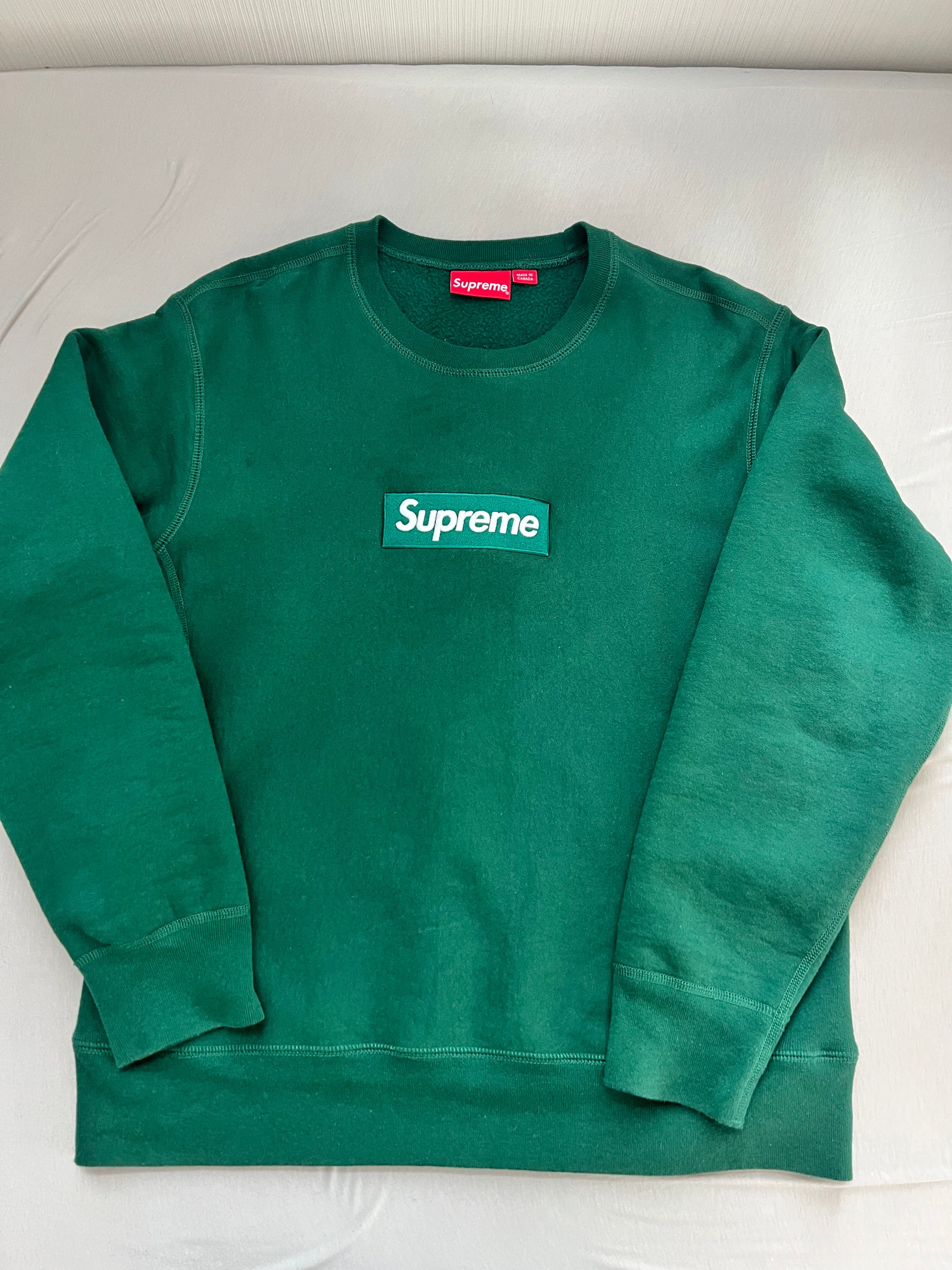 Supreme Box Logo Crewneck Sweatshirt "Green" (18FW)