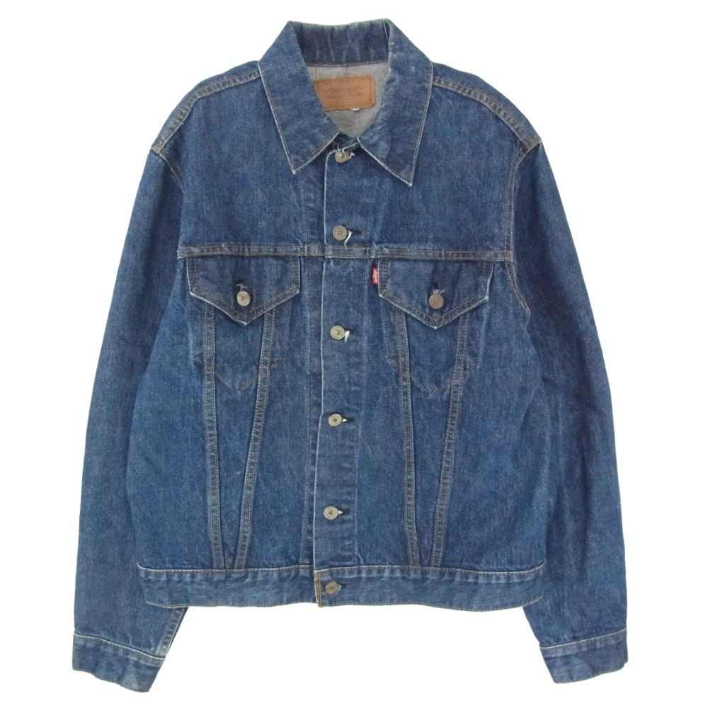 Levi's リーバイス 70s 70505-0217 4th small e ボタン裏刻印522 ケアタグ欠損 デニム ジャケット インディゴブルー系 42【中古】