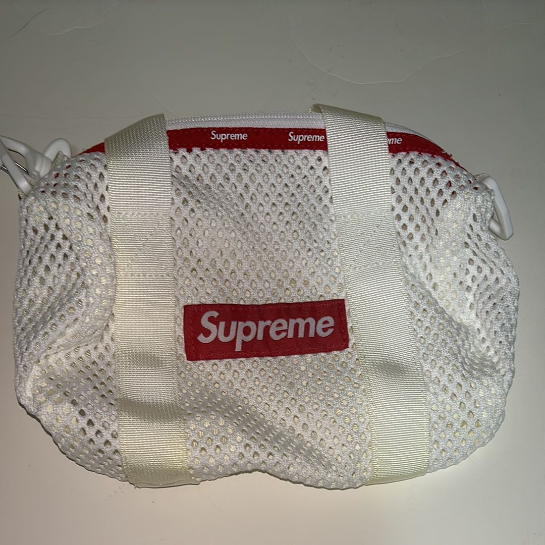 Supreme Mesh Mini Duffle Bag "White" (23SS)