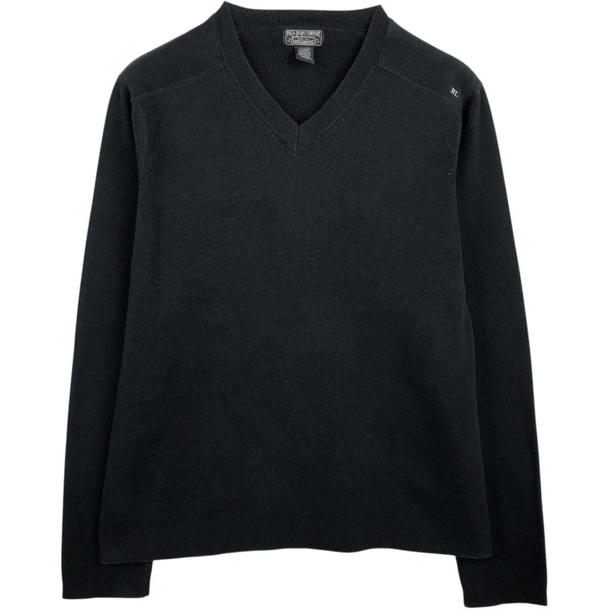 古着 ラルフローレン Ralph Lauren POLO JEANS COMPANY Vネック コットンニットセーター メンズXL相当/eaa678931