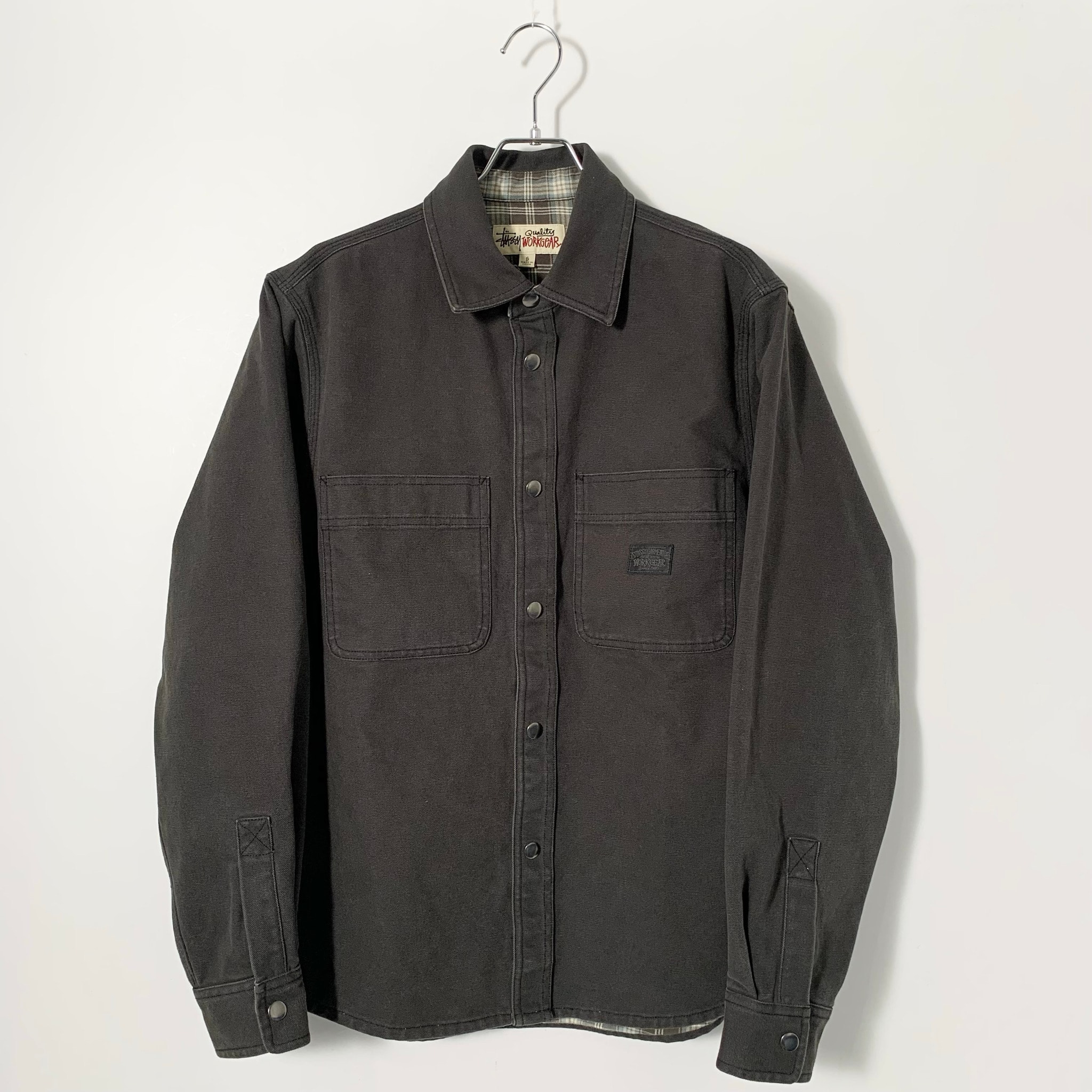 Stussy Heavy Washed Canvas Shirt "Black"