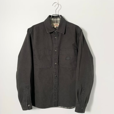 Stussy Heavy Washed Canvas Shirt "Black"