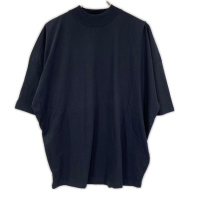 ジルサンダー JSMQ706022 ネイビー モックネック 半袖Tシャツ S
