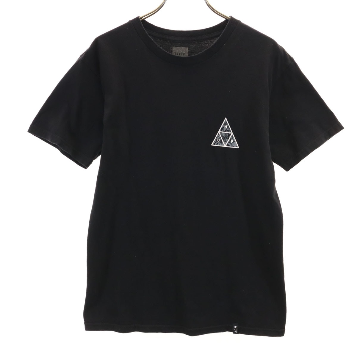 HUF ハフ バックロゴ 半袖 Tシャツ S ブラック