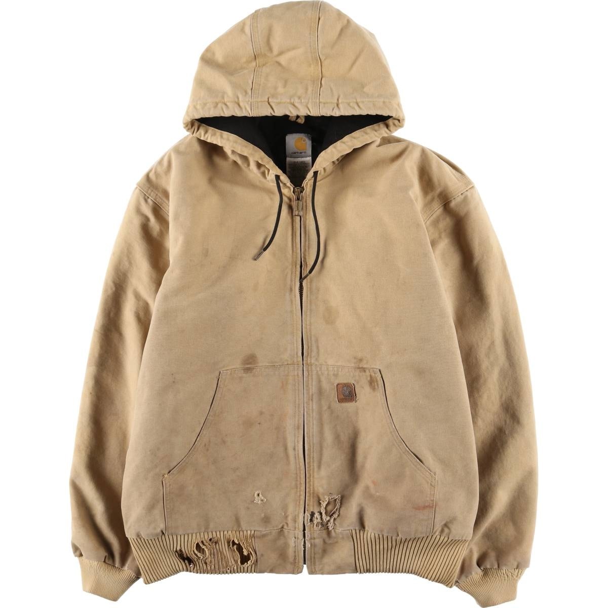 古着 00年代 カーハート Carhartt アクティブジャケット 中綿入り ダックフルジップパーカー メンズXL相当/eaa600289