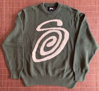 Stussy CURLY S SWEATER "Green"