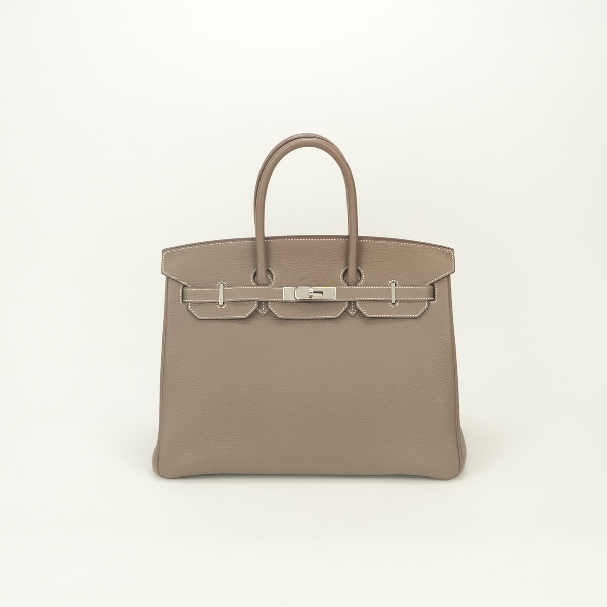 エルメス HERMES バーキン35 バッグ トートバッグ トゴ エトゥープ Etoupe グレー Gray シルバー金具 ハンドバッグ