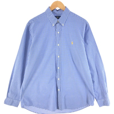 古着 ラルフローレン Ralph Lauren CLASSIC FITギンガムチェック 長袖 ボタンダウン メンズXL相当 ギンガムチェック/eaa515464